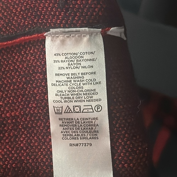 Ann Taylor Petite Plaid Mock Neck Sweater Dress Sz S - Picture 7 of 7